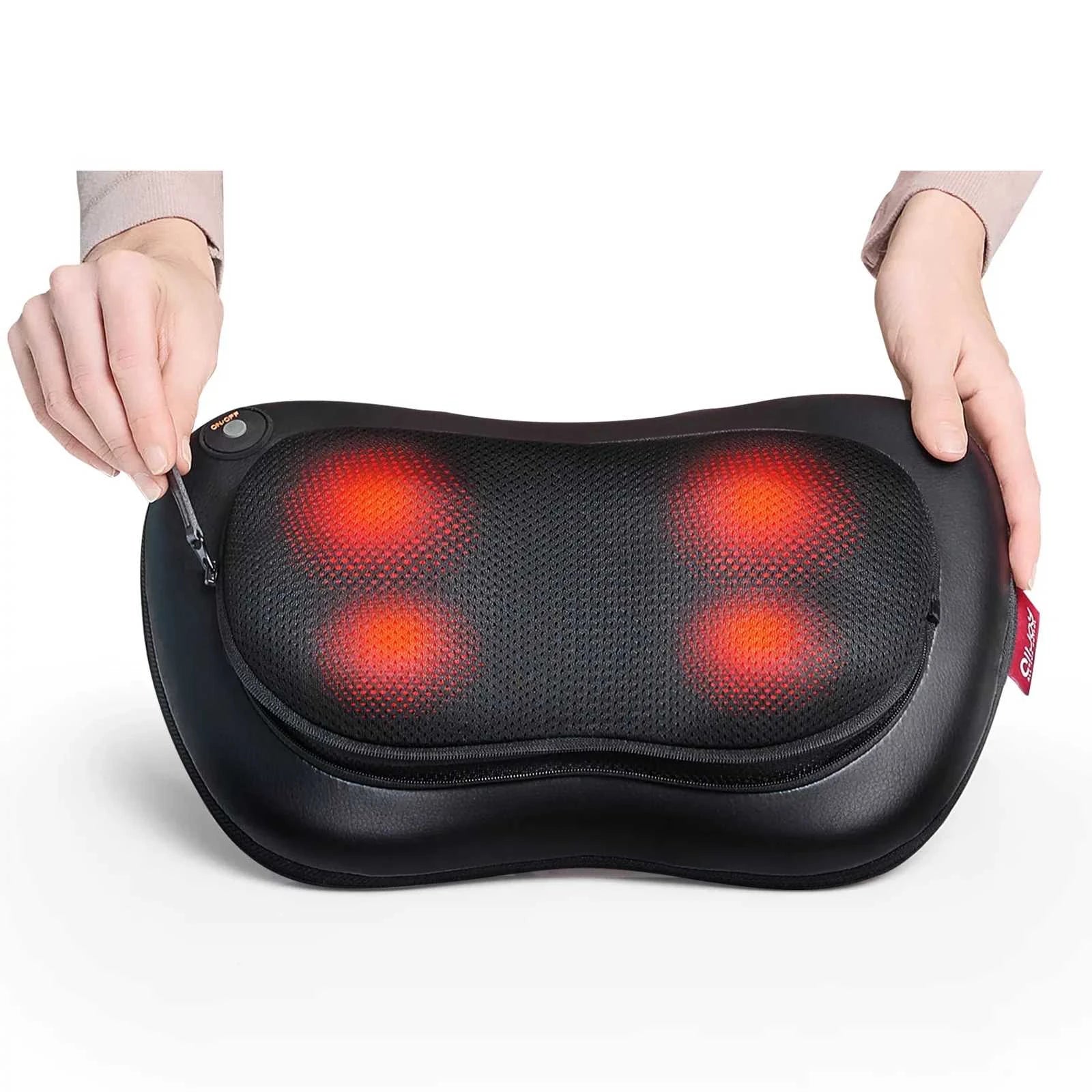 Neck Shoulder Back Massager with Heat and Shiatsu Kneading - Hands-Free 3D  Deep Tissue Electric Massage Machine - Relief Muscle 